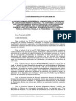 RM 167 - 2008-MEM-DM (Terminos de Referencia de Estudios Ambientales Exploración) ¡ PDF