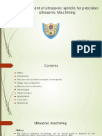 Development of Ultrasonic Spindle For Precision Ultrasonic Machining