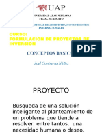 Formulacion de Proyectos Conceptos Basicos