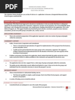 Minnesota Main Street Selection of 2010 Designated Communities Selection Criteria