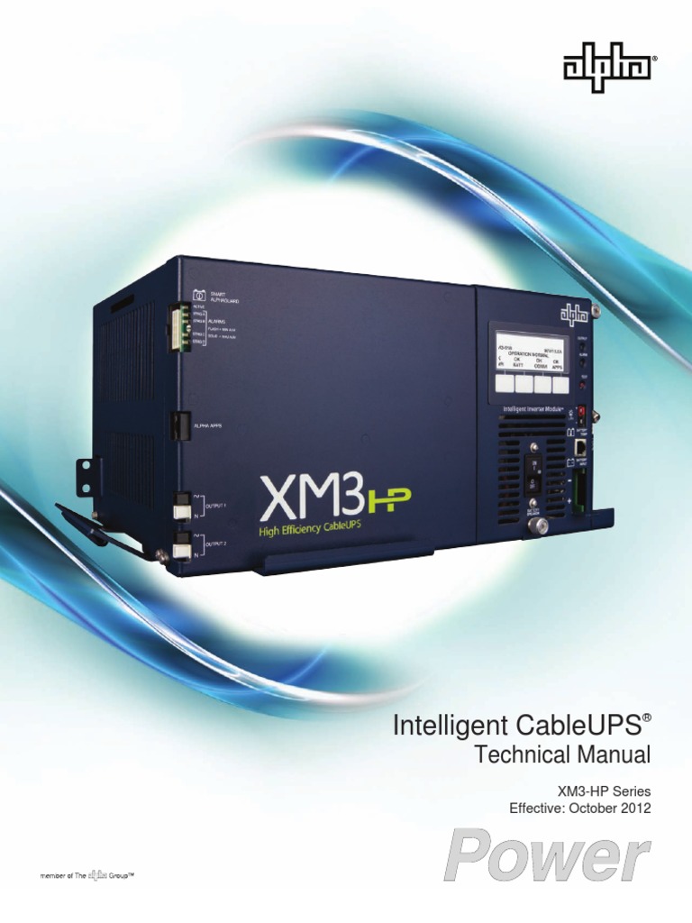 Alpha Inteligent Cable UPS Xm3 Power Supply Battery (Electricity)
