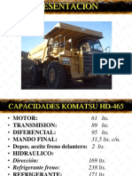 Capacidades y tablero Komatsu HD-465