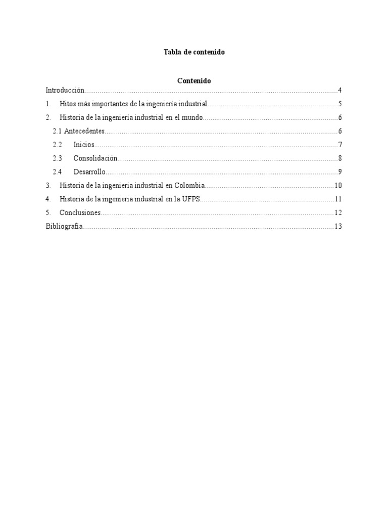 Historia De La Ingenieria Industrial