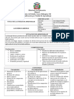 Planificación de Unidad de Aprendizaje 6to de Secundaria