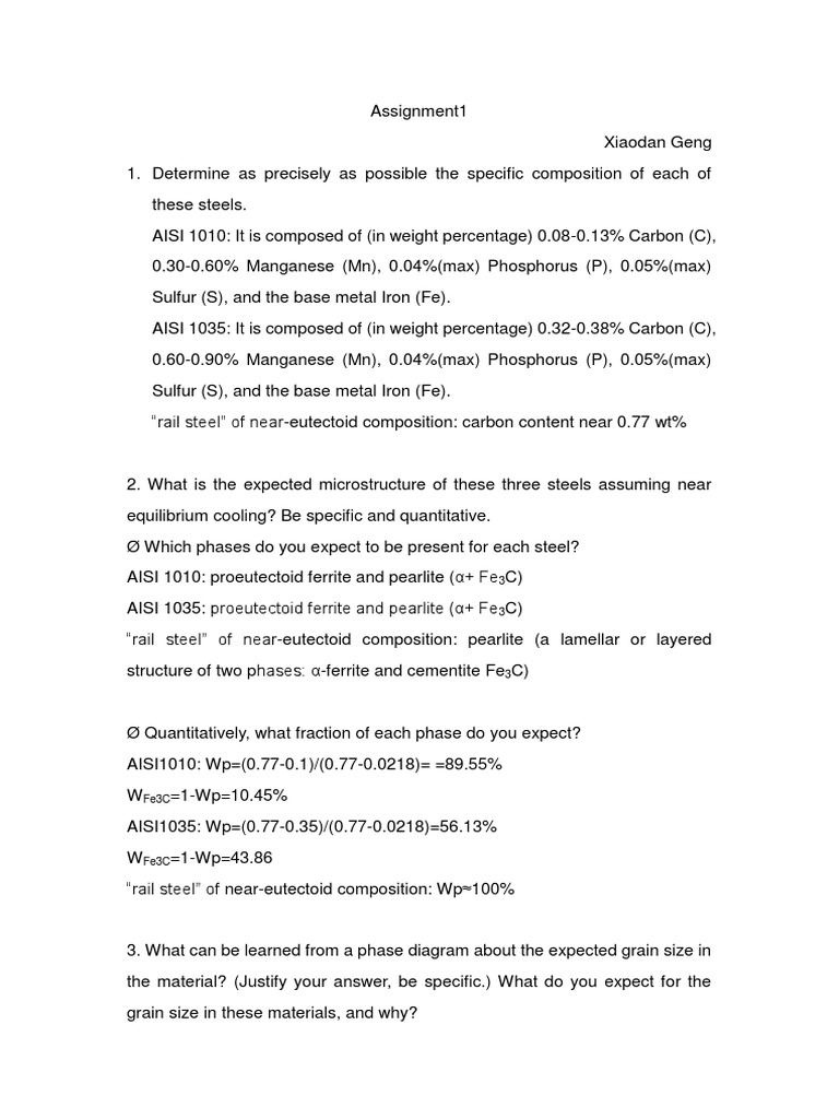 Metallography Pre Lab Report PDF Heat Treating Steel