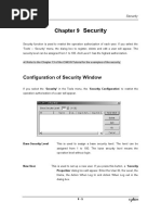 Security: Configuration of Security Window