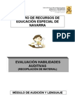 Evaluacion habilidades auditivas