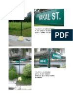 Steel Plate Street Signs w/ Name Stickers Fig 1-4