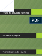 Modelo de Proyecto Científico