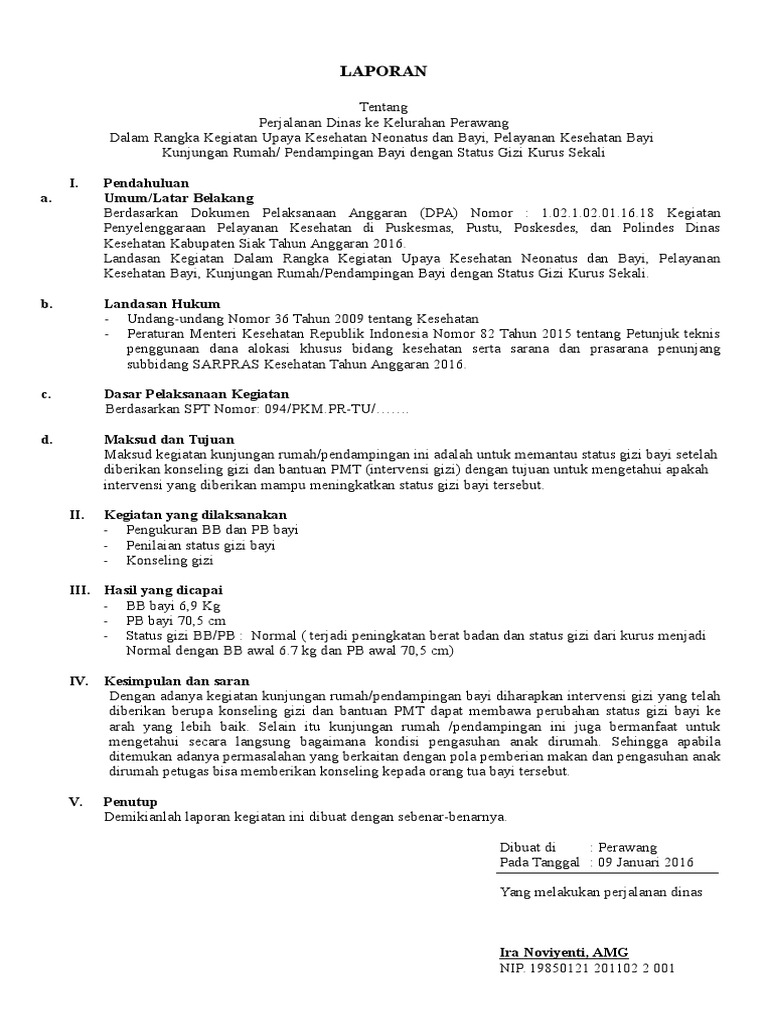 LAPORAN Kegiatan Kunjungan Rumah IRA09
