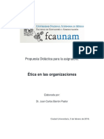 Plan Didáctico Ética 2016-2 UNAM