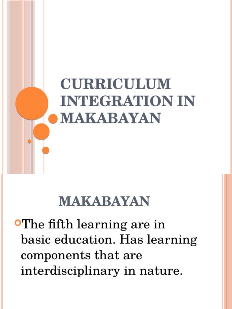 Curriculum Integration in Makabayan