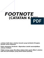 Footnote (Catatan Kaki)