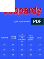 First Aid Jeopardy