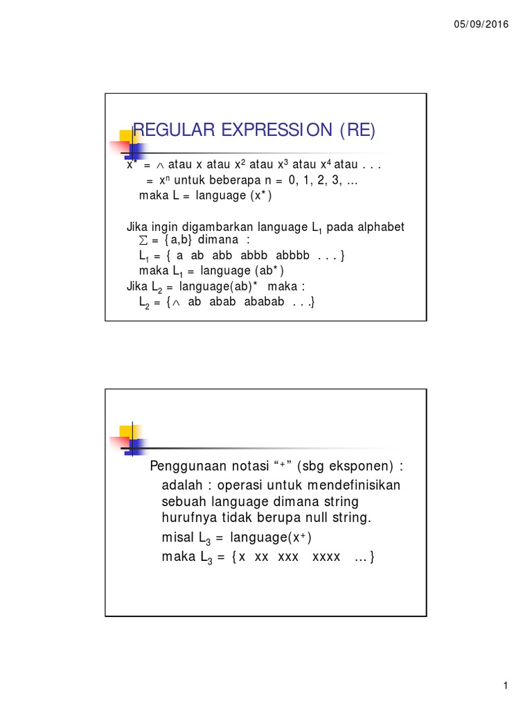 Panduan Regular Expression dan Contohnya | PDF | Seni & Disiplin Bahasa ...