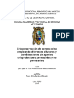 Criopreservación de Semen Ovino