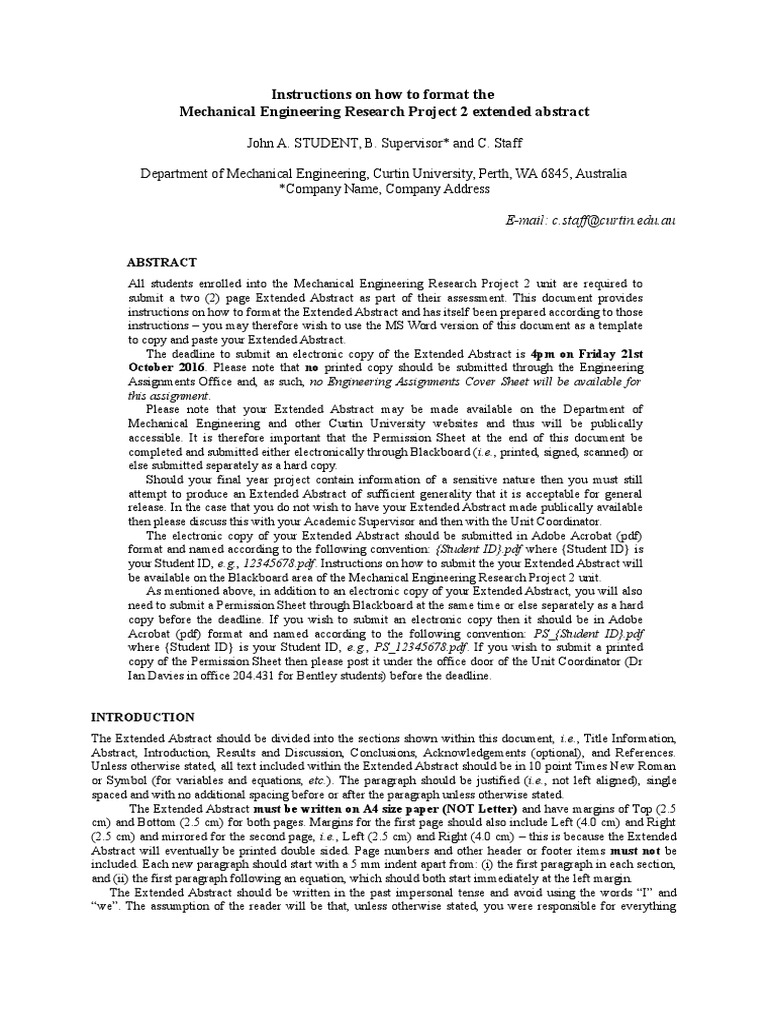 Formatting Guide for Extended Abstract | PDF | Portable Document Format ...