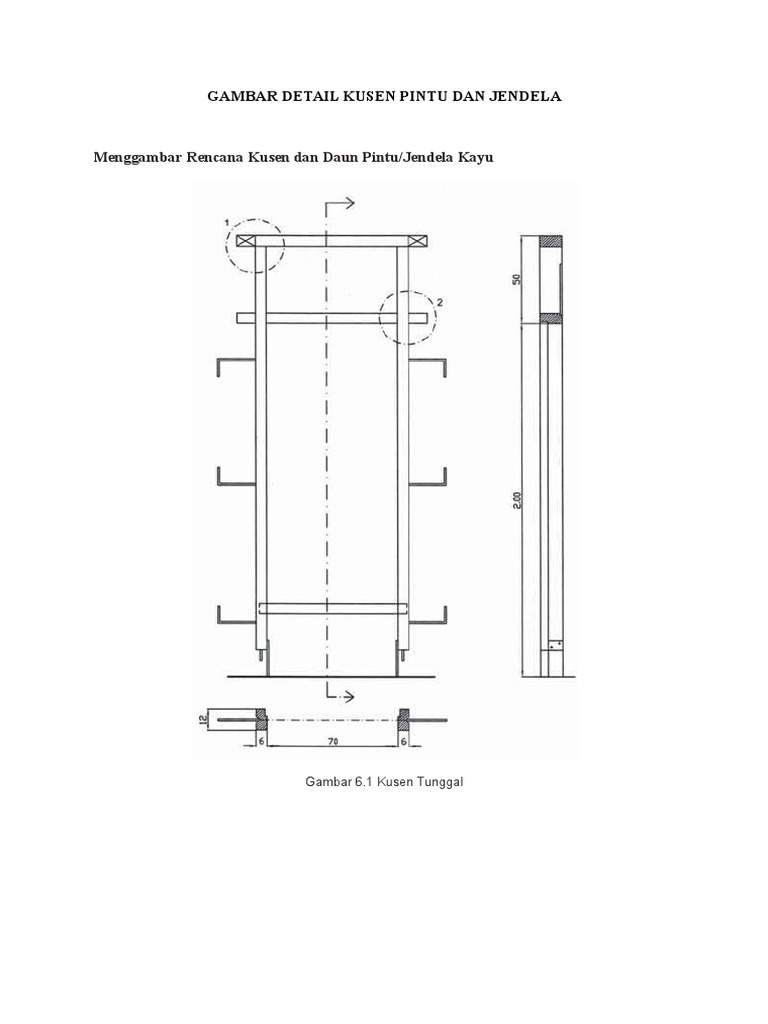 Gambar Detail  Kusen  Pintu  Dan  Jendela 