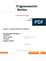 Exact Trigonometric Ratios For All Angles (Precise-Rewritten Method)