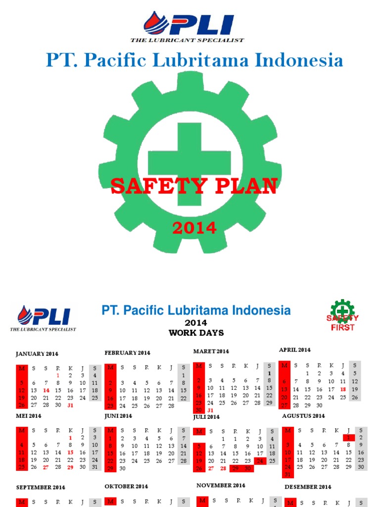 Contoh Safety Plan 2014 Pt Pli Pdf