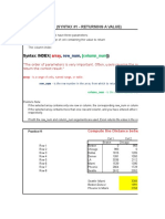 Index Function - Excel 2013 - Practice