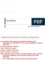 Sabine Formula Numerical