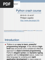 Python Crash Course 0.07