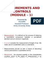 Measurements and Controls