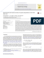 1. Experimental and Numerical Study of Asperity Degradation in the Direct Shear Test
