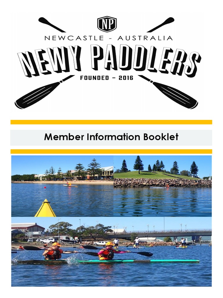 Newy Paddlers Members Handbook PDF Kayak Canoe