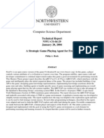 Computer Science Department: Technical Report Nwu-Cs-04-29 January 20, 2004 A Strategic Game Playing Agent For Freeciv