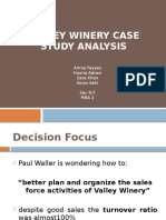 Valley Winery Case Study