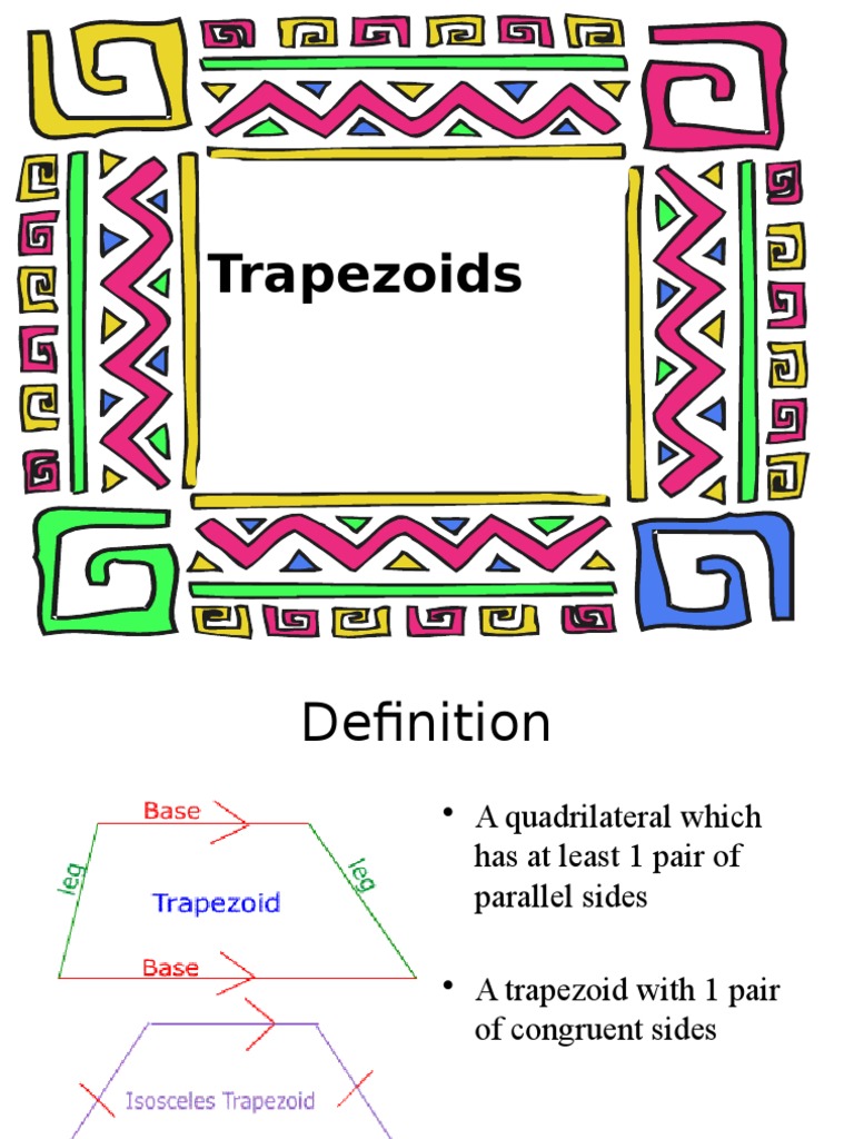 Trapezoid presentation | Area | Elementary Geometry