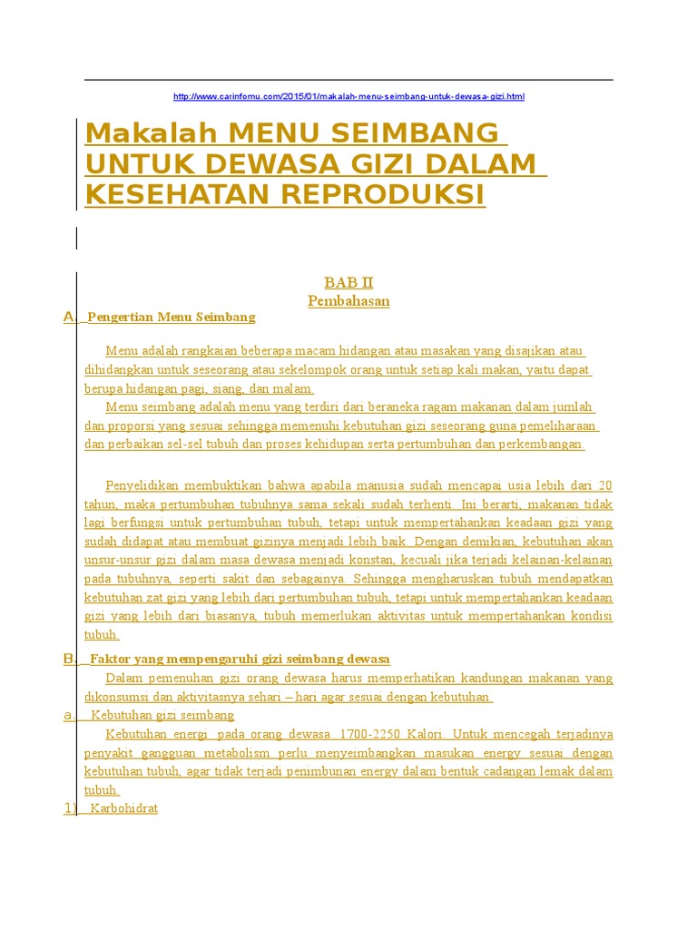 Makalah Menu Seimbang Docx