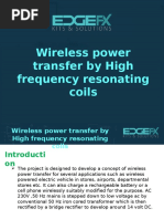 Wireless Power Transfer by High Frequency Resonating Coils