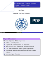 Ve460/Vm461 Automatic Control Systems Chapter 1 Introduction