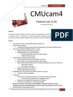 CMUcam4 Feature List 101