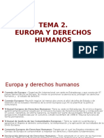 2. Europa y Derechos Humanos