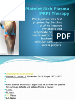 Platelet Rich Plasma (PRP) Therapy