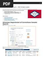 Arkansas Inmate Search Department of Corrections Lookup