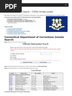 Connecticut Inmate Search Department of Corrections Lookup