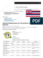 Hawaii Inmate Search Department of Corrections Lookup