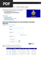 Kansas Inmate Search Department of Corrections Lookup