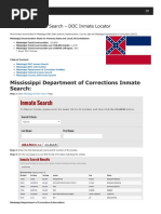 Mississippi Inmate Search Department of Corrections Lookup