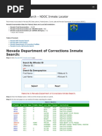 Nevada Inmate Search Department of Corrections Lookup