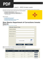 New Mexico Inmate Search Department of Corrections Lookup