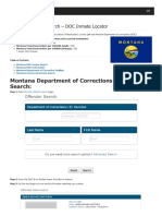 Montana Inmate Search Department of Corrections Lookup
