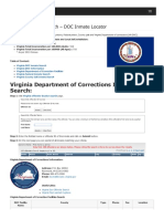 Virginia Inmate Search Department of Corrections Lookup
