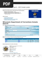  Wisconsin Inmate Search Department of Corrections Lookup