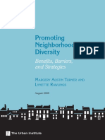 Promoting Neighborhood Diversity-Benefits-Barriers & Strategies